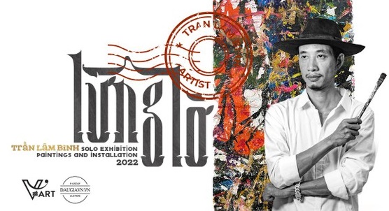 Những vệt màu hỗn độn của họa sĩ Trần Lâm Bình