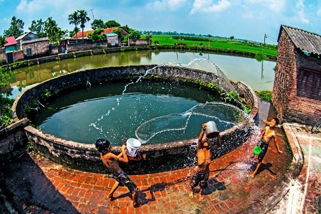 Giếng đình làng “báu vật” của làng quê